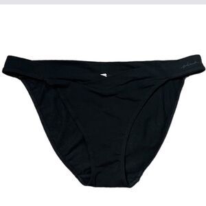 Victorias Secret Pink Soft Cotton V front String Bikini panty Black XXL